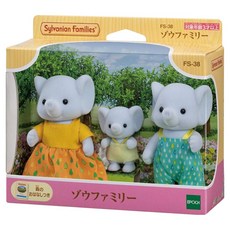 EPOCH森林家族 大象家庭組 溫馨家庭角色扮演遊戲 激發孩子無限想像力, 1盒