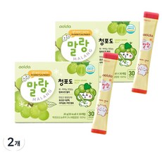 aolda 青葡萄口味果凍條隨身包 30條入, 600g, 2盒