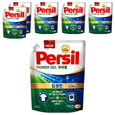 퍼실 딥클린 파워젤 플러스 겸용 액상세제 리필, 1.8L, 6개