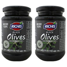 리치스 블랙올리브 병, 365g, 2개