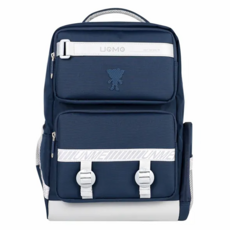 UnMe Goodday日安輕量護脊書包 UN2011-408 台灣製, M(39 x 28 x 18cm), 深藍色, 1個