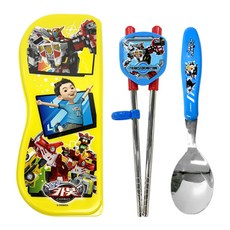 LE BARN 衝鋒戰士孩童學習餐具組, 湯匙 + 筷子 + 收納盒, 1個, 混合顏色