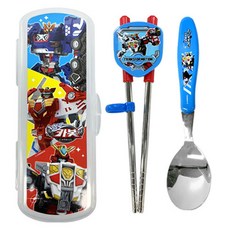 르번 헬로카봇 한손에 수저 세트, 혼합색상, 수저 + 젓가락 + 케이스, 1개