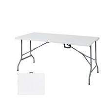 아웃탑 접이식 브로몰딩 테이블 1500, 화이트