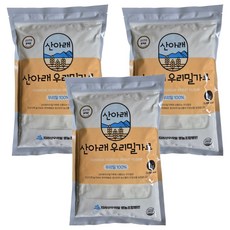 山下 韓國國產小麥 金剛白麵粉 中筋麵粉, 1kg, 3個