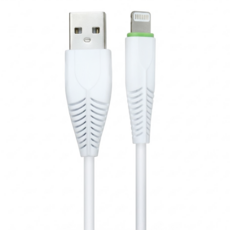 Kinyo 蘋果5A超快充魚骨數據線 USB A-蘋果8 Pin 20g, 1m, 白色, 1條