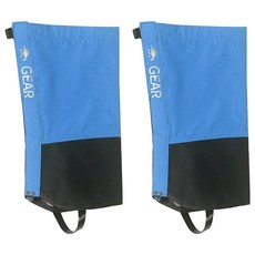 捷華 登山綁腿防水套 620D尼龍材質 防水透氣 3D立體裁剪 尼龍三層壓膠材質, 藍色, L