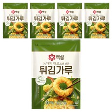 백설 5가지 재료로만 만든 튀김가루, 1kg, 5개