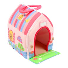 Usamomochan 萌兔桃桃 家家酒玩具 狗狗專屬小屋 寵物玩具, 1個, 一起去散步