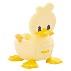 TOBEMOM 嬰兒小鴨造型學習馬桶, 1.68公斤, PP塑料, 柔軟舒適軟墊, 防翻轉設計, 黃色