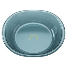 Hanbomnuri 多用途透明臉盆 寬版洗臉盆 特大號, 藍色, 1個