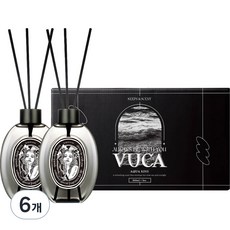 뷰카 센트 클래식 대용량 디퓨저 선물세트, 아쿠아키스, 260ml, 6개