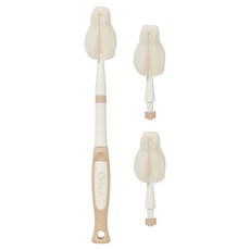 Einbach 奶嘴海綿刷 + 2入補充包組合, 1套, 米色