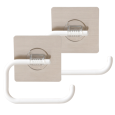 hillo 다용도 접착 화장실 휴지 걸이, 혼합색상, 2개