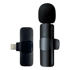 HANLIN 領夾無線2.4G手機直播麥克風type-c Pmic 6 x 1.5 x 2.6cm 11g, 黑, 1個