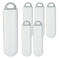 FUGU BEAUTY 衣物用靜電除毛刷 雙面刷毛 ABS材質 攜帶便利, 白色, 6個