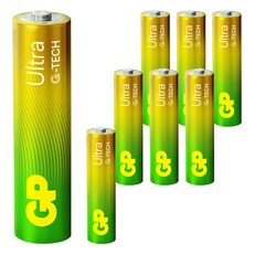 GP Batteries 超霸 特強鹼性電池Ultra 3號 - 家庭必備, 4顆, 2組