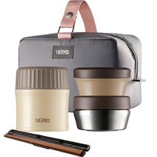 THERMOS 膳魔師 Plus 保溫便當盒組 TKLG-900, 黃色, 1組