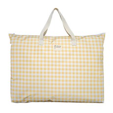 孩童幼稚園用滿版印花防水棉被收納袋, 9號 黃色格紋款