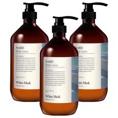 나드 모이스처 퍼퓸드 바디로션 화이트머스크향, 1L, 3개