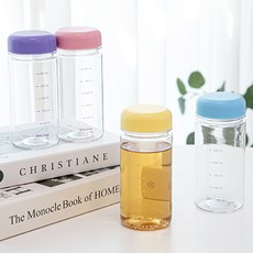 comet Tritan刻度水瓶, 4個, 混色, 350ml