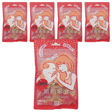 汪事如意 犬貓專用 原肉零食 奶焗花椰卡滋雞, 50g, 5包