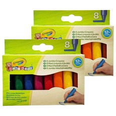 Crayola 繪兒樂 初學者特大號蠟筆, 8個, 2組