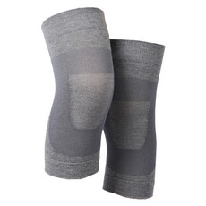 Kyhome 備長炭發熱保暖護膝 加絨加厚, 1組, 深灰色