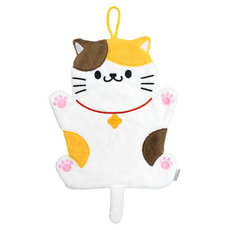 MORINO 摩力諾 造型擦手巾 24 x 35cm 發財貓, 1入, 1條