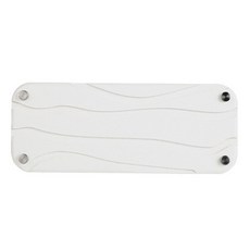 水波凹槽款 珪藻土洗漱墊 28 x 11 x 2.5cm, 米白色, 1個