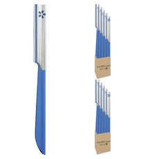 KAI 貝印 razor 鐵柄安全修眉刀 BTMG-5F 藍 5入, 1組, 2組