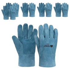 KameLo 焊接作業皮革手套 雙手套裝 705-B, 6個, 單一顏色