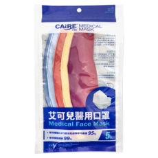 CAiRE 艾可兒 漸層系列 4D立體成人醫用口罩 未滅菌, 5片, 1包