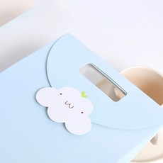 abm 手提紙袋 10入, 藍色雲朵, 1套