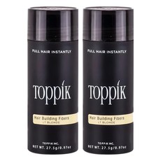 TOppiK 增髮纖維 27.5g, 金黃色, 2瓶