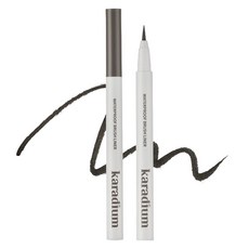 KARADIUM 防水刷眼線筆, Real Black, 1支