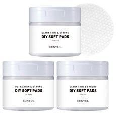 EUNYUL 化妝棉, 70片, 3罐