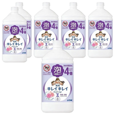 LION 獅王 趣淨 日本原裝進口 泡沫洗手慕斯補充瓶 花香, 800ml, 6件