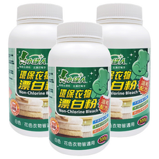 小綠人 神奇漂白粉, 300g, 3罐