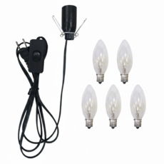 ROSE GEM 瑰麗寶 開關電線材料包燈泡材料5件組 15w 170cm, 1組, 2520037