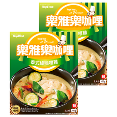 樂雅樂 泰式綠咖哩雞調理包 南洋風味 嚴選雞肉 新鮮蔬果 多樣辛香料, 200g, 2盒