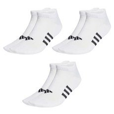adidas 愛迪達 PRF LIGHT LOW3P 運動 3雙, 白色, 1組