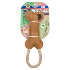 DoggyMan 多格漫 犬用牛革玩具, 淺棕色, 1個