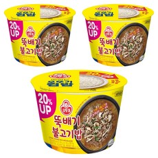 오뚜기 뚝배기 불고기밥 증량, 320g, 3개