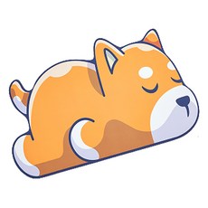 POSIELLA 珪藻土可愛腳踏墊, 柴犬, 1個