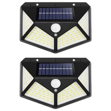 小麥購物 太陽能LED庭院燈 感應款 C322 100g, 2個