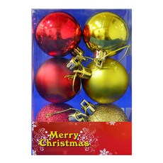 煥佑 電鍍球 50mm 雙色 6組 聖誕樹裝飾品