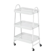 ND 型淺盤推車 3層 RH2321-WT 45.5 x 32 x 77.5cm 2560g, 白色