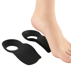 위더스 풋서포트 아치솔루션 신발 보조 아치 깔창 세트 블랙, 1세트
