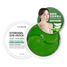 Pure Mellow 蘆薈玻尿酸水凝膠眼膜, 60片, 1盒